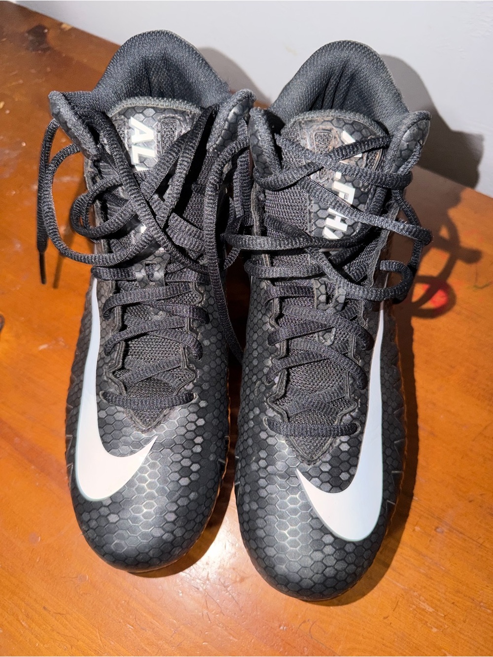 Nike Black/White alphaFootball Cleats